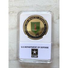 challange coins US army 1st First Infantry Division picture