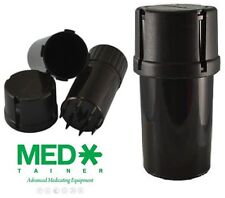 ONE of BLACK MEDTAINER Storage Containers w/ Built-In Grinder Air & Water Tight picture