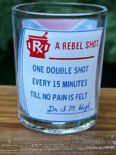 HTF Vintage 1970s Rebel Shot Glass Southern Drink Rx Dr I M High Made in TAIWAN picture