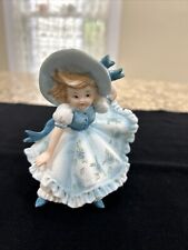 Lefton Girl Figurine, Bonnet & Bloomers in the Wind, KW 3701, Vintage picture