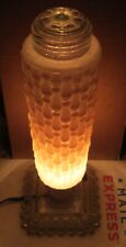 Vintage Art Deco type Pink Shade Boudoir Lamp, works picture