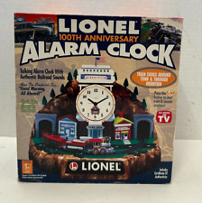 Vintage Lionel 100th Anniversary Talking Train Animated Alarm Clock in Box picture
