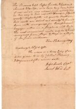 1781 Order from Timothy Pickering Sending Home POW Lexington & Concord Soldiers picture