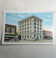 G500 Vintage Postcard Marion State And Savings Bank Marion IL picture
