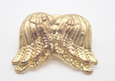 Angel Wings Gold Tone Vintage Lapel Pin picture