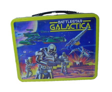 BattleStar Galactica Lunchbox Bif Bang Pow Retro Tin Tote 2013 NEW (small dent) picture