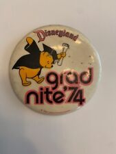 Vintage 1974 Disneyland Grad Nite Button 3