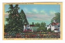Vtg Post Card Luther Burbank's Gardens, Santa Rosa, California picture