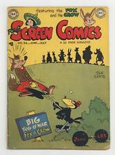 Real Screen Comics #24 GD+ 2.5 1949 Low Grade picture