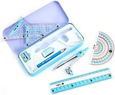 8 Pcs Compass/Math Set for Students with Shatterproof Storage Box, Geometry Set  picture