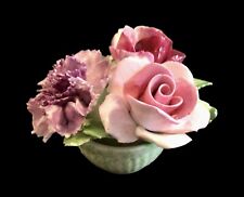 Royal Adderly Vintage bone china England pot pink purple flowers picture