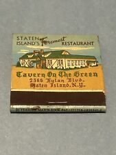🔥  Full Feature Matchbook - Must See Staten Island NY Tavern On The Green  🔥 picture