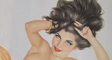VINTAGE ALBERTO VARGAS ORIGINAL PINUP CARTOON ART - I ALREADY GAVE AT THE OFFICE picture