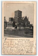 1907 First Baptist Exterior Scene Roadside Burlingame Kansas KS Posted Postcard picture