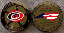 US Marshals Service EDofNC “Hurricanes” TacticalBLACK version challenge coin picture