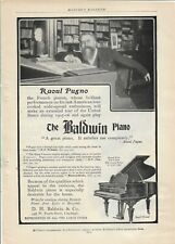 1905 BALDWIN PIANO AD-FRENCH PIANIST RAOUL PUGNO picture
