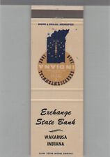 Matchbook Cover - Indiana - Exchange State Bank Wakarusa, IN picture