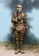 American Soldier World War One WW1 Colorized  Re-Print 4x6 #1012 picture