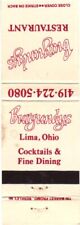 Lima Ohio Burgundys Restaurant Cocktails & Fine Dining Vintage Matchbook Cover picture