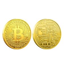 2024 Physical Bitcoin Commemorative Coin Metal Gold Plated Bit Coin Collection  picture