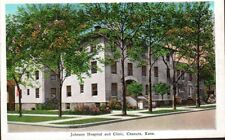 Postcard, JOHNSON HOSPITAL AND CLINIC CHANUTE, KS, c 1932 picture