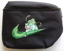 Pokemon Bulbasaur waist bag fanny pack with 2 zipper pockets black picture