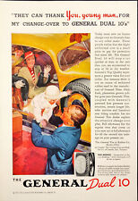 1937 General Tire & Rubber Father Picking Up Infant Vintage Print Ad picture