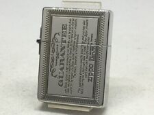 Zippo 1935 Replica Guarantee Card Antique Silver Etching Brass Lighter picture