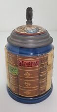 Mettlach 2001 D Mathematician Book Stein / Spine Collection Antique German Beer picture