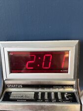 Retro Vintage Spartus Digital LED Alarm Clock - Tested 70’s/80’s Stranger Things picture