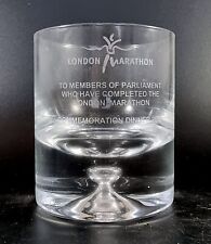 Rare London Marathon Members of Parliament Commemorative Glass 2009 Heavy Base  picture