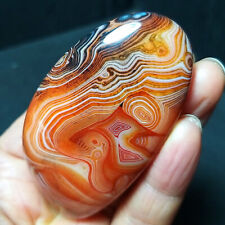 TOP 76G Natural Polished Silk Banded Lace Agate Crystal Madagascar  B225 picture