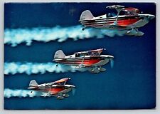 Biplane Eagle Acrobatic Team Oshkosh WI 4x6 Postcard picture
