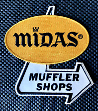 MIDAS MUFFLER SHOPS EMBROIDERED SEW ON ONLY PATCH AUTO MUFFLER BRAKE 7