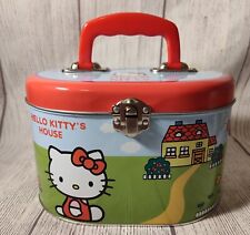 Hello Kitty 2012 Sanrio Tin Lunch Box Co Rounded Oval w/handle  picture