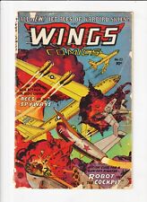 WINGS 121  GOLDEN AGE WAR COMIC FICTION HOUSE CLASSIC  GOOD GIRL ART COVER picture