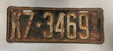 Vintage 1931 Texas License Plate - Unrestored Single Plate picture