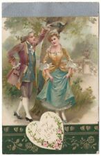 Antique 1909 Winsch Back Valentine's Postcard Embossed Vintage Seasonal Holiday picture