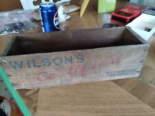 Vintage Wilson & Co. Wilson's American Cheese Wooden Box 5 Lbs picture