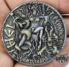 Hel Viking Norse God Viking Underworld Hell Valhalla Ancient Coin picture