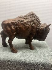 Vintage Bison Buffalo Handcrafted Figurine By Red Mill #403 picture