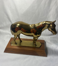 Gladys Brown Edwards Brass American Quarter Horse Association Trophy ca. 1970 h picture