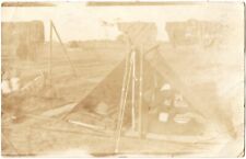 RPPC - WWI Era US Soldiers' Tent Encampment, Real Photo Postcard, ca. 1918 picture