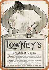 Metal Sign - 1905 Lowney's Breakfast Cocoa -- Vintage Look picture