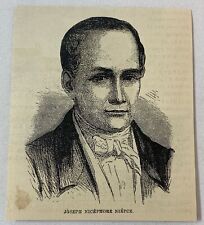 1876 magazine engraving ~ JOSEPH NICEPHORE NIEPCE picture