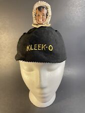 Vintage Kleek-o Beanie Finger Puppet Clicquot Club Felt Hat With Display Head picture