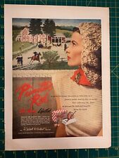 1946 Vintage Primitive Red DuBerry Lipstick By Richard Hudnut NY Print Ad C2 picture