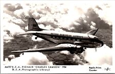 Real Photo Postcard British European Airways Pionair Charles Samson 1954 picture