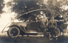 WWI German Army Wire Cutter Automobile Staff Car Drivers Real Photo Postcard picture