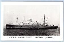 U S N S  General George W. Goethals Postcard RPPC Photo Steamer Ship c1930's picture